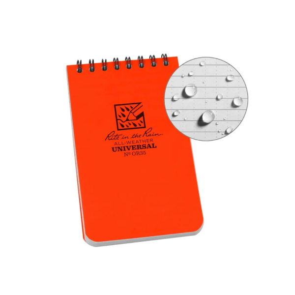 Rite in the Rain - Carnet étanche tout temps Orange