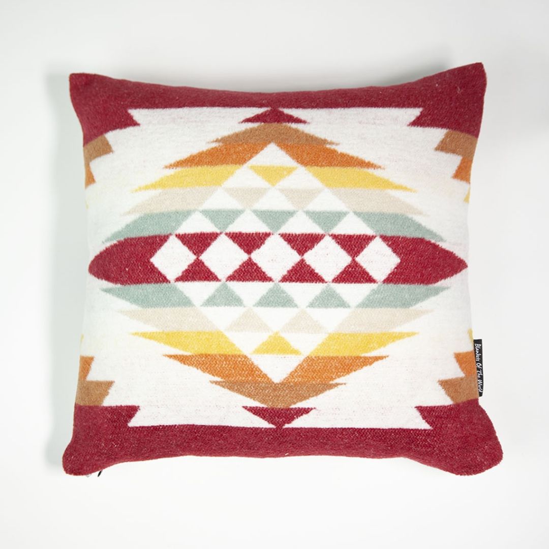 Blankets of the World - Coussin Cusco Burgundy