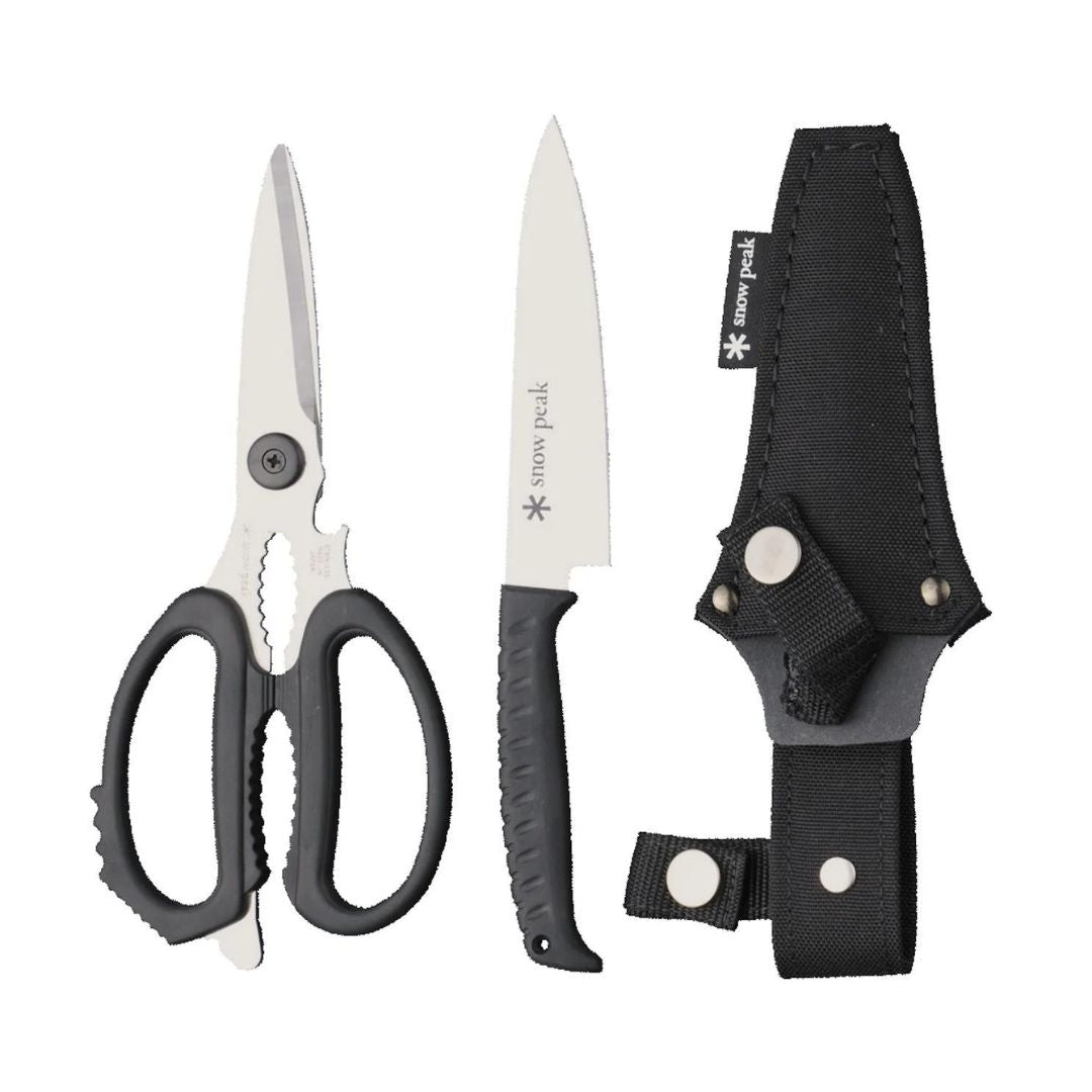 Snow Peak - Kitchen Knife/Scissors Set