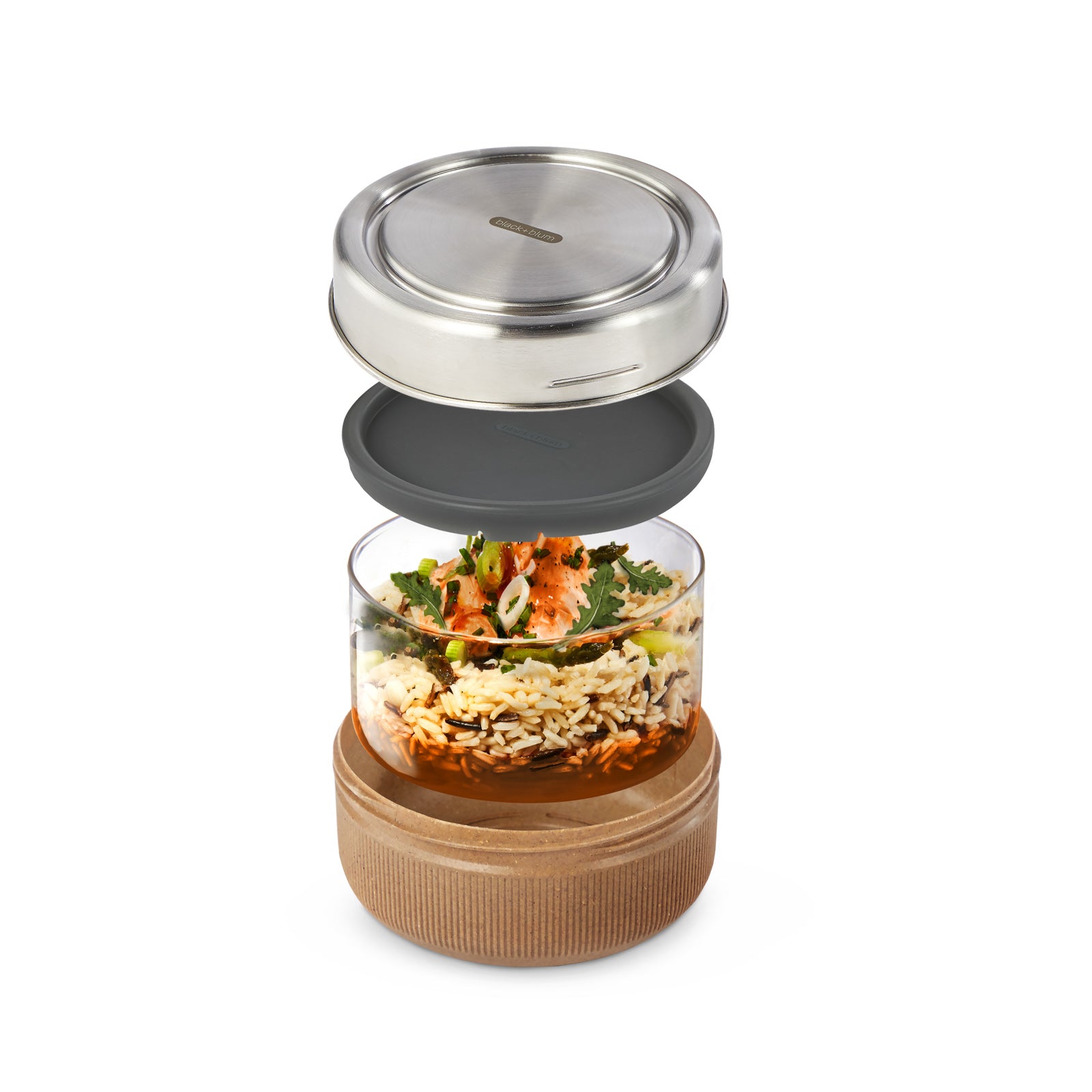 Lunch Box légère en verre 750ml, 100% étanche - Black&Blum
